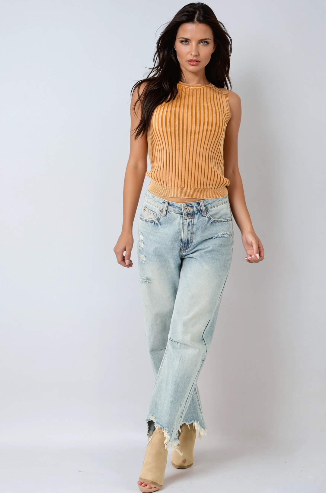 Liora | Light Denim with Wide Legs