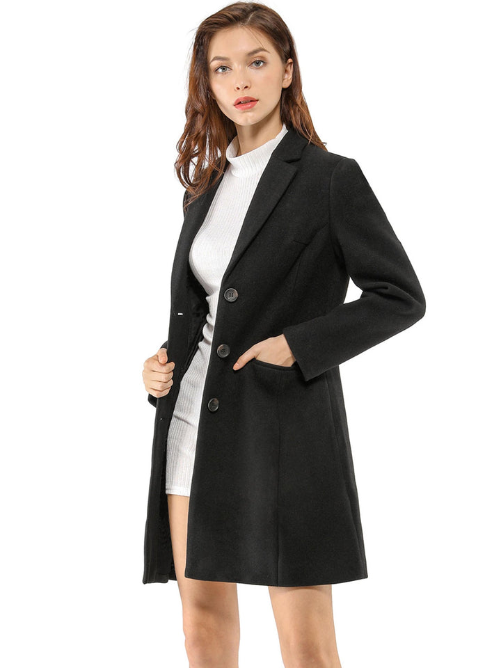 Wool Coat | Classic Cut with Collar
