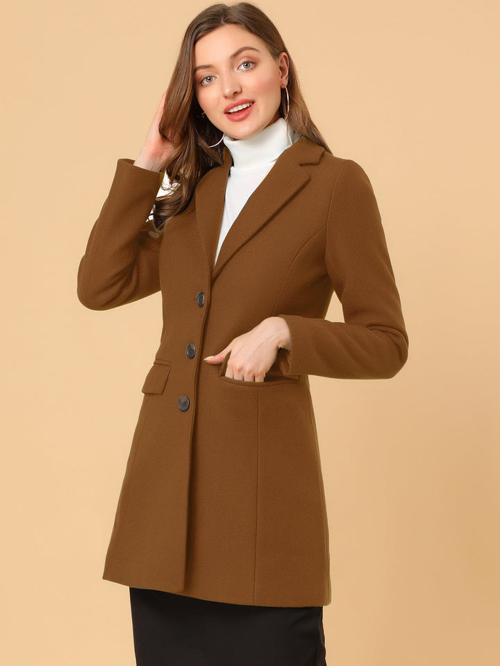 Wool Coat | Classic Cut with Collar