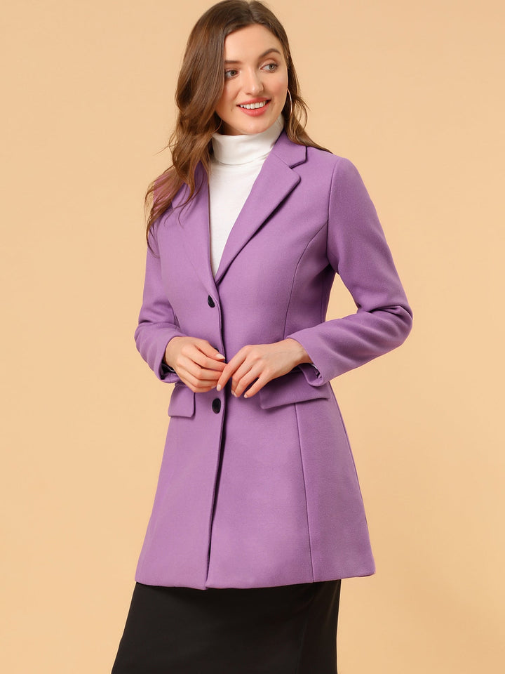 Wool Coat | Classic Cut with Collar